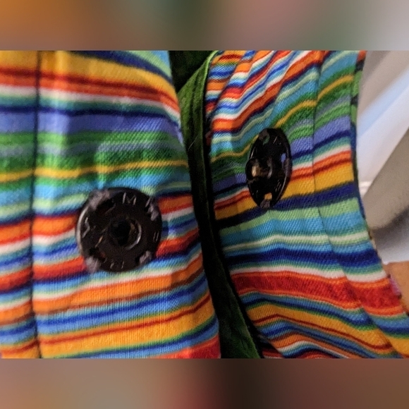 Artisan handcrafted, Psychedelic vibrant colourful quilted shoulder bag - Picture 5 of 10